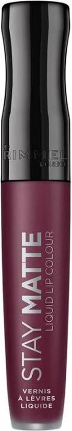 Rimmel London Stay Matte Liquid Lip Colour - Midnight - Burgundy / Plum 7 Rimmel London Stay Matte Liquid Lip Colour - Midnight - Burgundy / Plum - Afbeelding 7