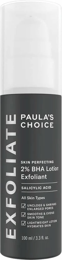 Paula's Choice Skin Perfecting 2% BHA Lotion Exfoliant - Alle Huidtypen - 100 Ml 1 Paula's Choice Skin Perfecting 2% BHA Lotion Exfoliant - Alle Huidtypen - 100 Ml