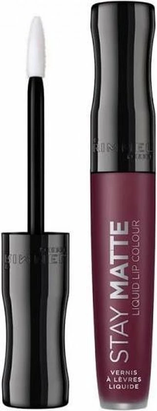 Rimmel London Stay Matte Liquid Lip Colour - Midnight - Burgundy / Plum 6 Rimmel London Stay Matte Liquid Lip Colour - Midnight - Burgundy / Plum - Afbeelding 6