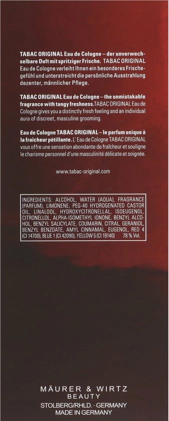 Tabac Original - 300 Ml - Eau De Cologne - Herenparfum 15 Tabac Original - 300 Ml - Eau De Cologne - Herenparfum - Afbeelding 15