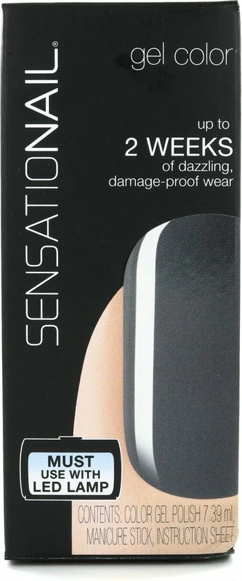 Sensationail Gel Polish - Smokey Night - Grijs - Gel Nagellak 1 Sensationail Gel Polish - Smokey Night - Grijs - Gel Nagellak