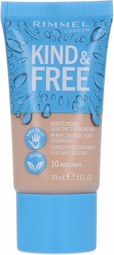 Rimmel London KIND & FREE Vegan Foundation 010 Rose Ivory 5 Rimmel London KIND & FREE Vegan Foundation 010 Rose Ivory - Afbeelding 5