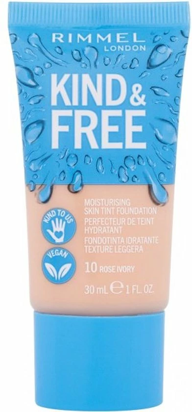 Rimmel London KIND & FREE Vegan Foundation 010 Rose Ivory 1 Rimmel London KIND & FREE Vegan Foundation 010 Rose Ivory