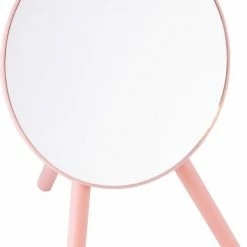 Merkloos Make-up Spiegel - Cosmetica Spiegel - Scheerspiegel - Draagbare Spiegel - Vergrotend - Inklapbaar - Roze