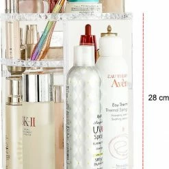 Merkloos Decopatent Make Up Organizer - 360 Graden Draaibaar - Staande Makeup Organizer Transparant - Cosmetica - Lippenstift - Nagellak - Brushes - Kwasten - Oorbellen Etc -L’Oréal Paris SHOP 548x840