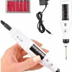 Merkloos Beautylush Elektrische Nagelvijl Freesmachine Wit #8946