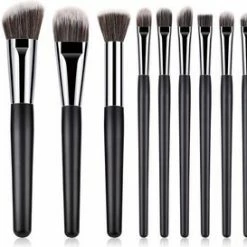 Makeup Kwastenset - Makeup Kwasten - 18 Delig - Zwart/zilver - Able & Borret