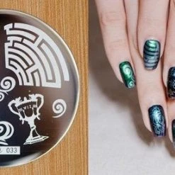 Merkloos Stamping Plate 033 / Nagel Stempel- Sjabloon