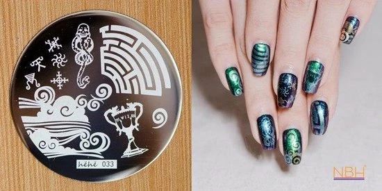 Merkloos Stamping Plate 033 / Nagel Stempel- Sjabloon 1 Merkloos Stamping Plate 033 / Nagel Stempel- Sjabloon