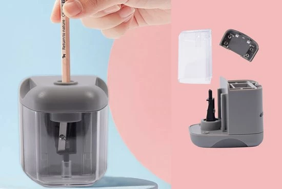 Discountershop Elektrische Puntenslijper Potloodslijper 4xAA Batterijen 7 Discountershop Elektrische Puntenslijper Potloodslijper 4xAA Batterijen - Afbeelding 7