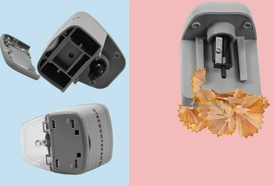 Discountershop Elektrische Puntenslijper Potloodslijper 4xAA Batterijen 6 Discountershop Elektrische Puntenslijper Potloodslijper 4xAA Batterijen - Afbeelding 6