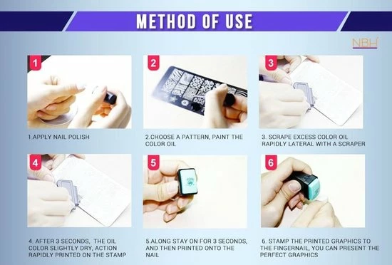 Merkloos Stamping Plate 033 / Nagel Stempel- Sjabloon 2 Merkloos Stamping Plate 033 / Nagel Stempel- Sjabloon - Afbeelding 2