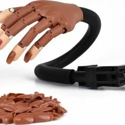 Saaf Oefenhand Nagels - Nailtrainer - Inclusief 100 Nageltips En Tafelklem - Nagel Hand Manicure