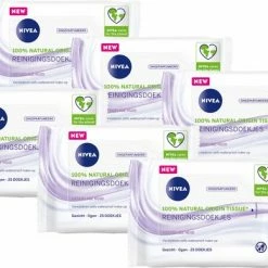 NIVEA Sensitive Reinigingsdoekjes - 6x25 Stuks - Voordeelverpakking