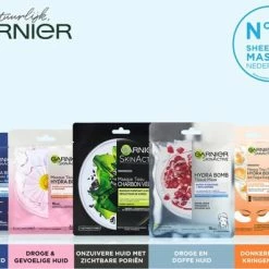 Garnier Skinactive Face Hydra Bomb Ultra Hydraterend & Kalmerend Tissue Masker Droge Huid - 5 Stuks - Voordeelverpakking 16 Garnier Skinactive Face Hydra Bomb Ultra Hydraterend & Kalmerend Tissue Masker Droge Huid - 5 Stuks - Voordeelverpakking -L’Oréal Paris SHOP 550x397