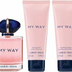 Giorgio Armani MY WAY Parfume Set EDP 90ml + Body Lotion 75 Ml + Gel Douche 75 Ml