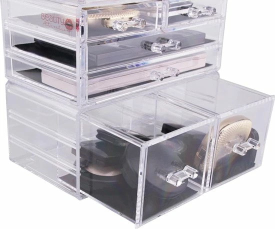 Beauty Attraction Make Up Organizer – Opbergdoos – Nagellak – Organizer 22 X 2,12 X 5,8 CM – 24 X 15 X 11 CM – Transparant 8 Beauty Attraction Make Up Organizer – Opbergdoos – Nagellak – Organizer 22 X 2,12 X 5,8 CM – 24 X 15 X 11 CM – Transparant - Afbeelding 8