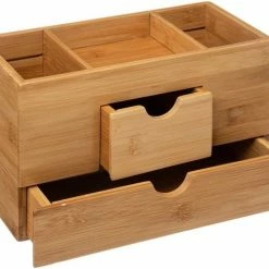 5five Sieraden/make-up Organizer Met 3 Vakken En 2 Lades 24 X 14,5 Cm Van Bamboe - Sieradenkastje - Make-upkastje - Organizers -L’Oréal Paris SHOP 550x459 1