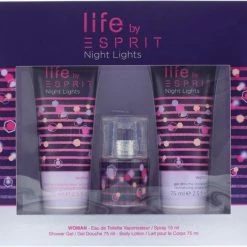 Esprit Night Lights - 15ml Eau De Toilette & 75ml Showergel & 75ml Bodylotion - Geurengeschenksets