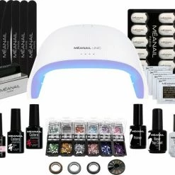 MEANAIL?PARIS Gellak - MEANAIL KIT Deluxe - UV/Led Lamp 48 Watt - 3 Kleuren Gelnagellak