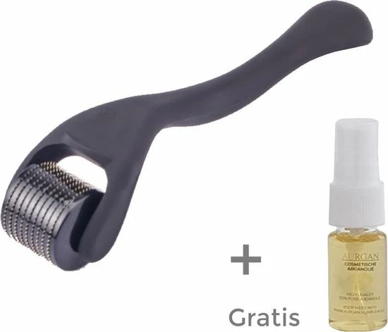 Aurgan.nl Premium Black Dermaroller Met GRATIS Argan Huid & Haarolie - 0.5 Mm 540 Titaniumnaalden | Bestrijdt Littekens, Pigmentvlekken & Huidbeschadiging, Geschikt Voor Het Gezicht & Bevordering Haargroei 2 Aurgan.nl Premium Black Dermaroller Met GRATIS Argan Huid & Haarolie - 0.5 Mm 540 Titaniumnaalden | Bestrijdt Littekens, Pigmentvlekken & Huidbeschadiging, Geschikt Voor Het Gezicht & Bevordering Haargroei - Afbeelding 2