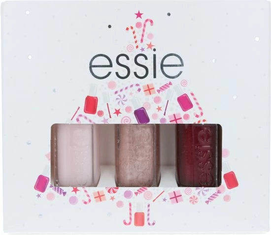 Essie Gifts By Bordeaux Trio Mini Giftset - Grijs, Goud & Roze - Glanzende Nagellak - 3 X 5 Ml 1 Essie Gifts By Bordeaux Trio Mini Giftset - Grijs, Goud & Roze - Glanzende Nagellak - 3 X 5 Ml