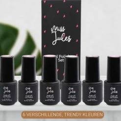 Miss Jules - 6-Delige Gellak Starterspakket - Nagellak - Kleur Rood & Roze - Glanzend & Dekkend Resultaat -L’Oréal Paris SHOP 550x501 5