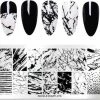 Ardran & Tookar Nail Art Stempel Plaat - French Manicure - Nagellak Acryl - Marmer Patroon Sjabloon