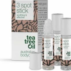 Australian Bodycare Tea Tree Olie Stick - Tea Tree Stick Tegen Onzuiverheden Voor Vlekjes, Puistjes En Een Vette, Acne-gevoelige Huid Met Australische Tea Tree Olie Van Hoge Kwaliteit (goedgekeurd Door Farmaceuten), 3 X 9 Ml.