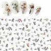 GUAP?? GUAP - Nail Art 3D Taupe Flower Stickers - Nagel Decoratie & Versiering Folie - 92 Pieces