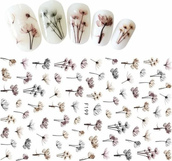 GUAP?? GUAP - Nail Art 3D Taupe Flower Stickers - Nagel Decoratie & Versiering Folie - 92 Pieces 1 GUAP?? GUAP - Nail Art 3D Taupe Flower Stickers - Nagel Decoratie & Versiering Folie - 92 Pieces