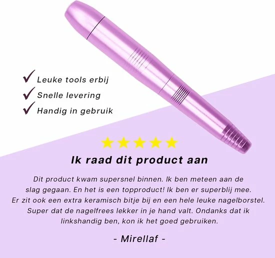 Merkloos La Liva Elektrische Nagelvijl - Nagelfrees - Inclusief Extra Schuurrolletjes Keramisch Bitje En Nagelborstel - Manicure Set - Gellak 5 Merkloos La Liva Elektrische Nagelvijl - Nagelfrees - Inclusief Extra Schuurrolletjes Keramisch Bitje En Nagelborstel - Manicure Set - Gellak - Afbeelding 5