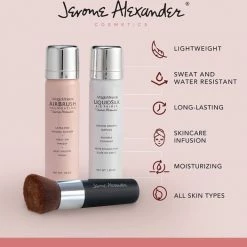 Magic Minerals AirBrush Foundation 3-delige Set By Jerome Alexander – Medium/Dark – Foundation En LiquidSilk Airbrush Primer Kit – Met Gratis Kabuki Kwast - Make-up Met Een Natuurlijke Dekking -L’Oréal Paris SHOP 550x525 11