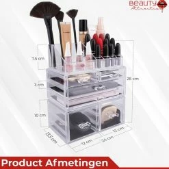 Beauty Attraction Make Up Organizer – Opbergdoos – Nagellak – Organizer 22 X 2,12 X 5,8 CM – 24 X 15 X 11 CM – Transparant 16 Beauty Attraction Make Up Organizer – Opbergdoos – Nagellak – Organizer 22 X 2,12 X 5,8 CM – 24 X 15 X 11 CM – Transparant -L’Oréal Paris SHOP 550x535 5