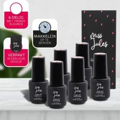 Miss Jules - 6-Delige Gellak Starterspakket - Nagellak - Kleur Rood & Roze - Glanzend & Dekkend Resultaat -L’Oréal Paris SHOP 550x537 7