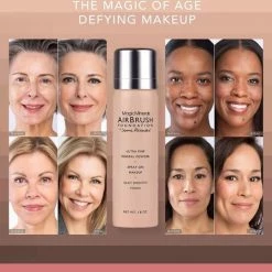 Magic Minerals AirBrush Foundation 3-delige Set By Jerome Alexander – Medium/Dark – Foundation En LiquidSilk Airbrush Primer Kit – Met Gratis Kabuki Kwast - Make-up Met Een Natuurlijke Dekking -L’Oréal Paris SHOP 550x538 11