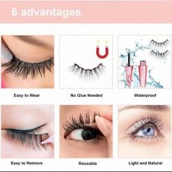 Nepwimers Zonder Lijm | Magnetische Wimpers | Eyeliners | Diamond Wimpers | GRATIS Spiegeldoosje | Model Diamond | Fake Lashes | M5 Lashes Diamond Set | Herbruikbare Wimpers | 3D Wimpers | Kit | Waterbestendig | Natuurlijke Wimpers | Waterproof -L’Oréal Paris SHOP 550x538 8