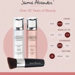 Magic Minerals AirBrush Foundation 3-delige Set By Jerome Alexander – Medium/Dark – Foundation En LiquidSilk Airbrush Primer Kit – Met Gratis Kabuki Kwast - Make-up Met Een Natuurlijke Dekking -L’Oréal Paris SHOP 550x539 10