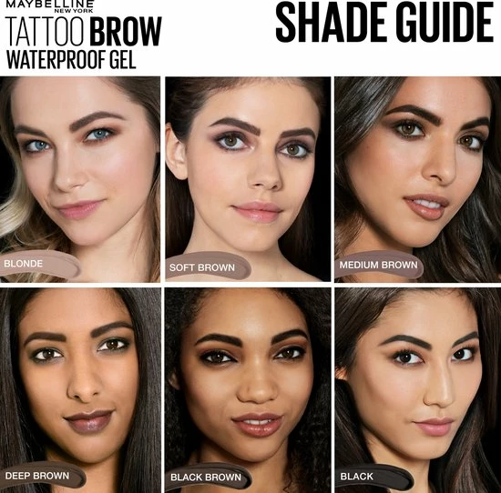 Maybelline Tattoo Brow Waterproof Wenkbrauwgel - 01 Blond 6 Maybelline Tattoo Brow Waterproof Wenkbrauwgel - 01 Blond - Afbeelding 6