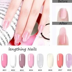Beautyforall Polygel Nagelverlenging - Nagelverlengingen -Nail Art - Kit 6 Stuks - Manicure Voor Beginners|clear