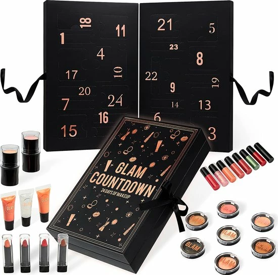 KreativeKraft Beauty Advent Calendar 2022, Make-up Set Voor Vrouwen Meisjes Tieners (zwart) 1 KreativeKraft Beauty Advent Calendar 2022, Make-up Set Voor Vrouwen Meisjes Tieners (zwart)