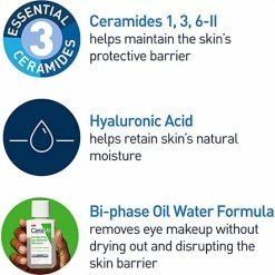 CeraVe Oogmake-up Remover - Waterproof Make-up Remover Met Hyaluronzuur En Ceramiden - Niet-comedogeen, Geurvrij, Niet-vettig - 118ml -L’Oréal Paris SHOP 550x546 13