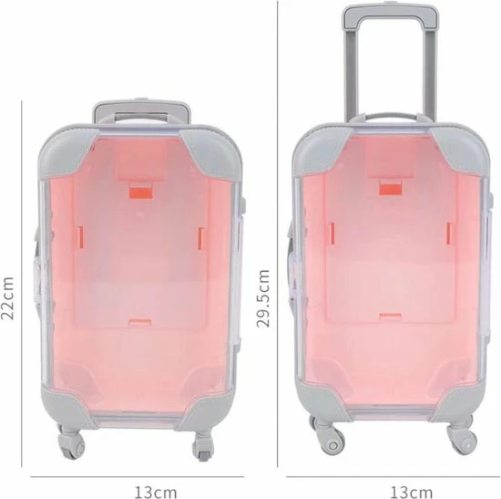 Fatalbeauty Make-Up Organizer - Opbergdoos - Cosmetica - Make-up Koffer - Valse Wimpers - Mini Bagage- NepWimpers - Trolley - Multifunctioneel - Met Wieltjes - Roze 4 Fatalbeauty Make-Up Organizer - Opbergdoos - Cosmetica - Make-up Koffer - Valse Wimpers - Mini Bagage- NepWimpers - Trolley - Multifunctioneel - Met Wieltjes - Roze - Afbeelding 4