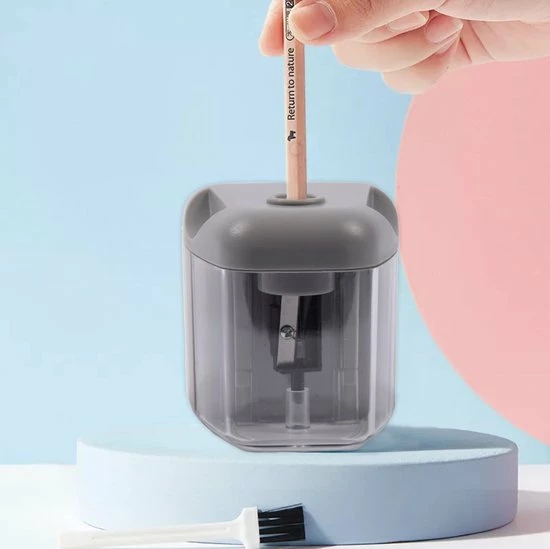 Discountershop Elektrische Puntenslijper Potloodslijper 4xAA Batterijen 1 Discountershop Elektrische Puntenslijper Potloodslijper 4xAA Batterijen