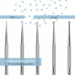 YUBBI 5 Delige Nail Art Dotting Tool Set - Nagellak Acryl Penselen - Dubbelzijdig - RVS - 10 Maten -L’Oréal Paris SHOP 550x550 228