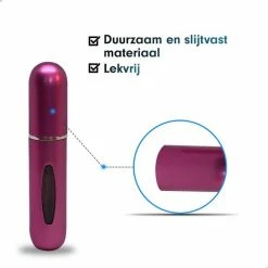 MaxedMore Navulbare Parfumverstuiver 5ml Roze - 65 Keer Spraybare Parfum Verstuiver - Hervulbaar Tasverstuiver Voor Parfum - Meeneem Mini Geur Flesje Voor Op Reis - Lipstick Formaat Navulbaar Parfumflesje -L’Oréal Paris SHOP 550x550 237