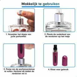 MaxedMore Navulbare Parfumverstuiver 5ml Roze - 65 Keer Spraybare Parfum Verstuiver - Hervulbaar Tasverstuiver Voor Parfum - Meeneem Mini Geur Flesje Voor Op Reis - Lipstick Formaat Navulbaar Parfumflesje -L’Oréal Paris SHOP 550x550 238