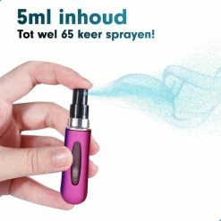 MaxedMore Navulbare Parfumverstuiver 5ml Roze - 65 Keer Spraybare Parfum Verstuiver - Hervulbaar Tasverstuiver Voor Parfum - Meeneem Mini Geur Flesje Voor Op Reis - Lipstick Formaat Navulbaar Parfumflesje -L’Oréal Paris SHOP 550x550 239