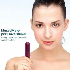 MaxedMore Navulbare Parfumverstuiver 5ml Roze - 65 Keer Spraybare Parfum Verstuiver - Hervulbaar Tasverstuiver Voor Parfum - Meeneem Mini Geur Flesje Voor Op Reis - Lipstick Formaat Navulbaar Parfumflesje -L’Oréal Paris SHOP 550x550 244