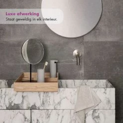 Omliox Make Up En Scheer Spiegel - Ronde Standspiegel - 5x Vergroting - Ø19cm - Mat Zwart -L’Oréal Paris SHOP 550x550 251